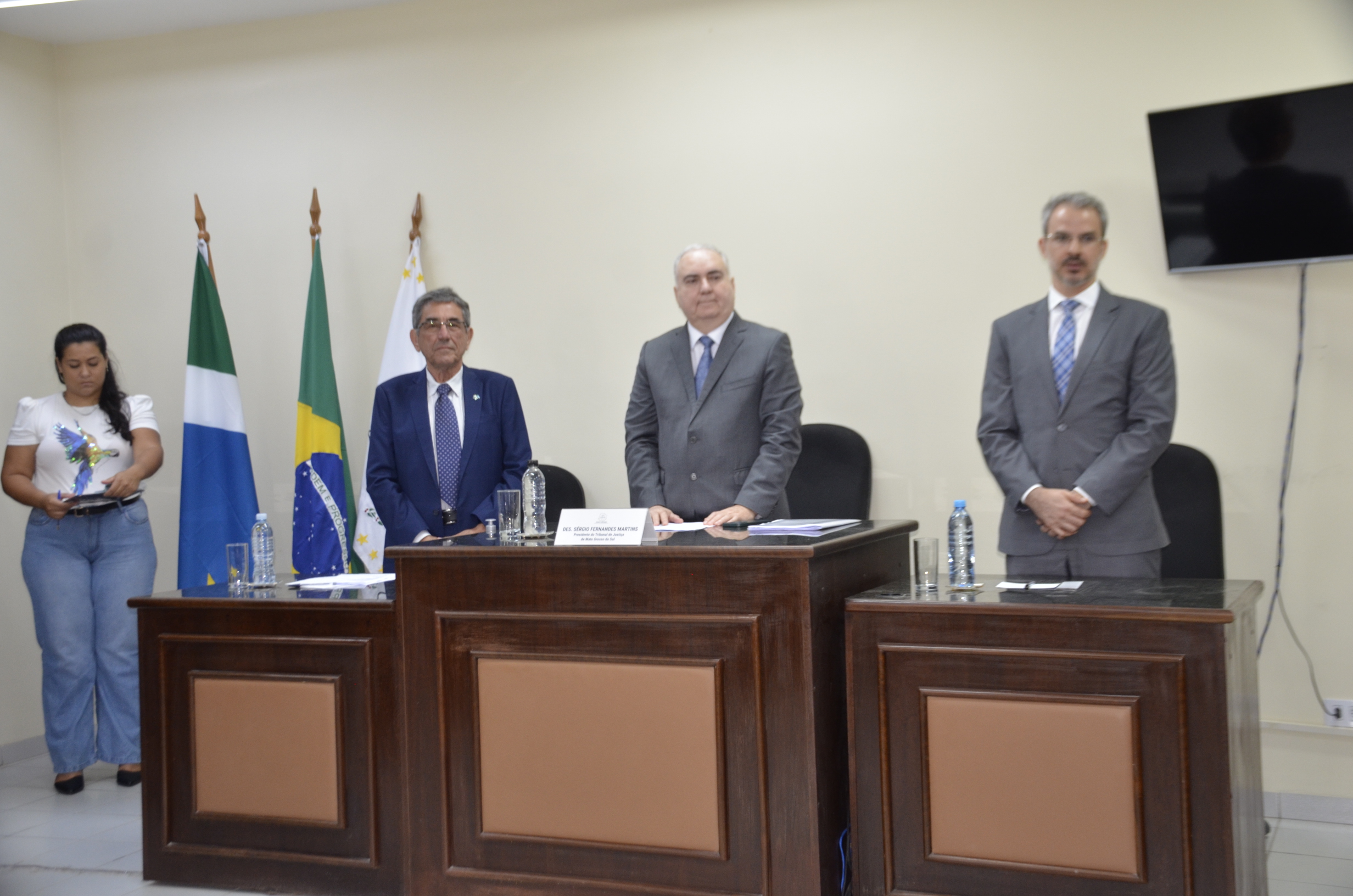 Prefeito de Porto Murtinho Nelson Cintra participa da solenidade de implantação Gabinete de Integração do TJMS