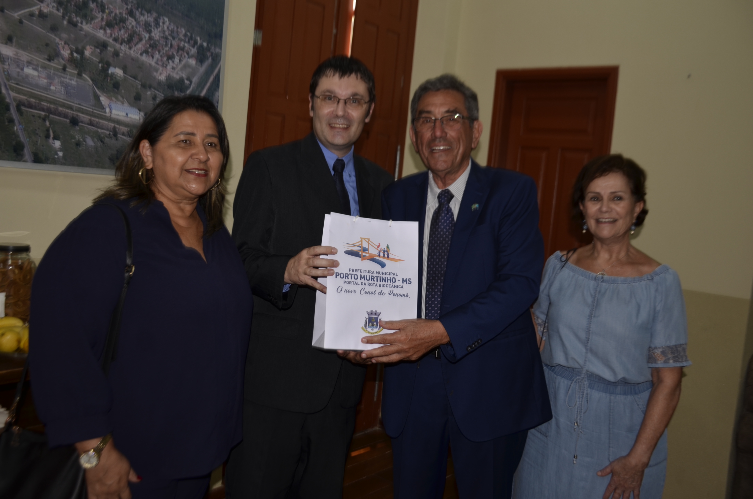 Prefeito de Porto Murtinho Nelson Cintra participa da solenidade de implantação Gabinete de Integração do TJMS