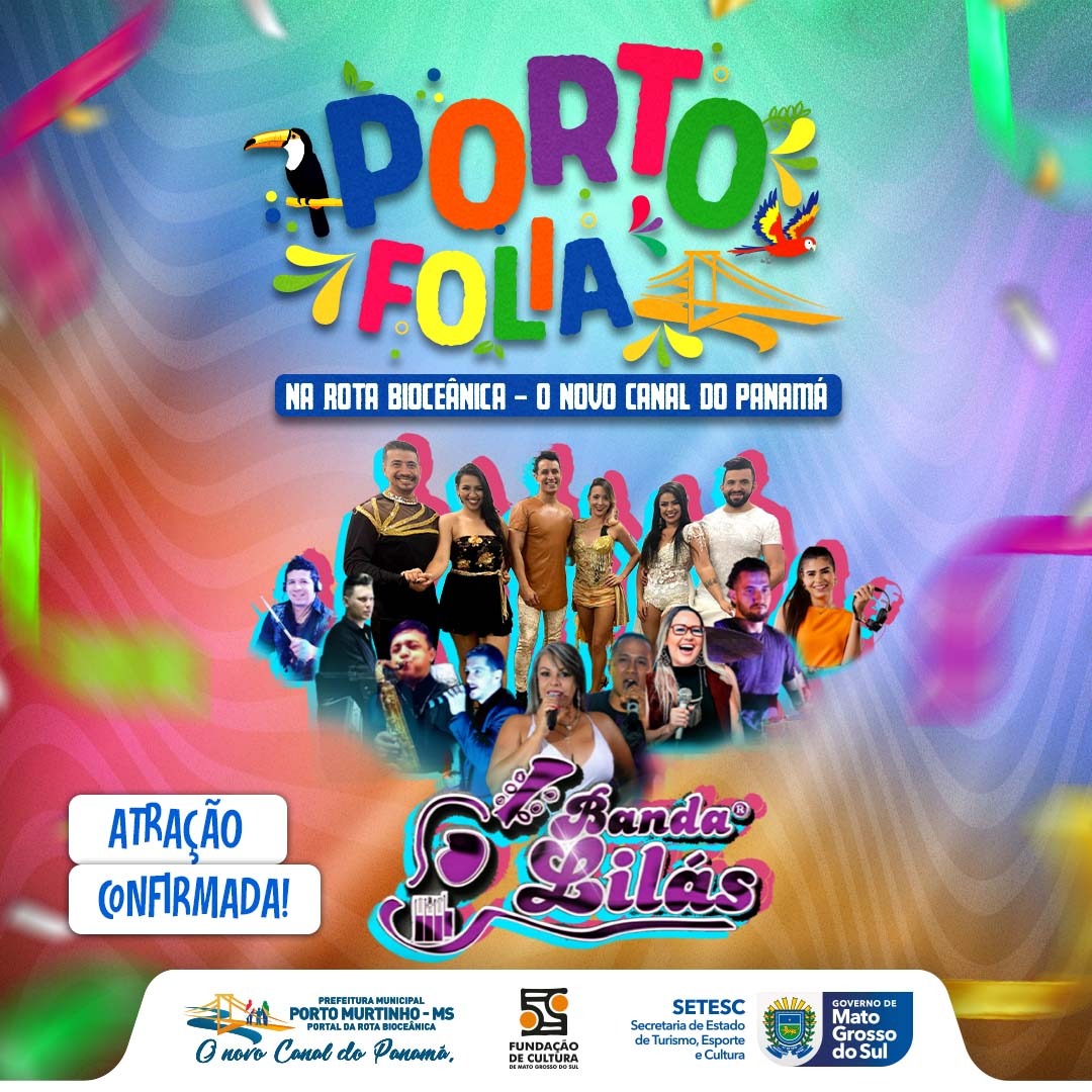 Porto Folia 2024: Carnaval em Porto Murtinho será um dos melhores do Estado de MS