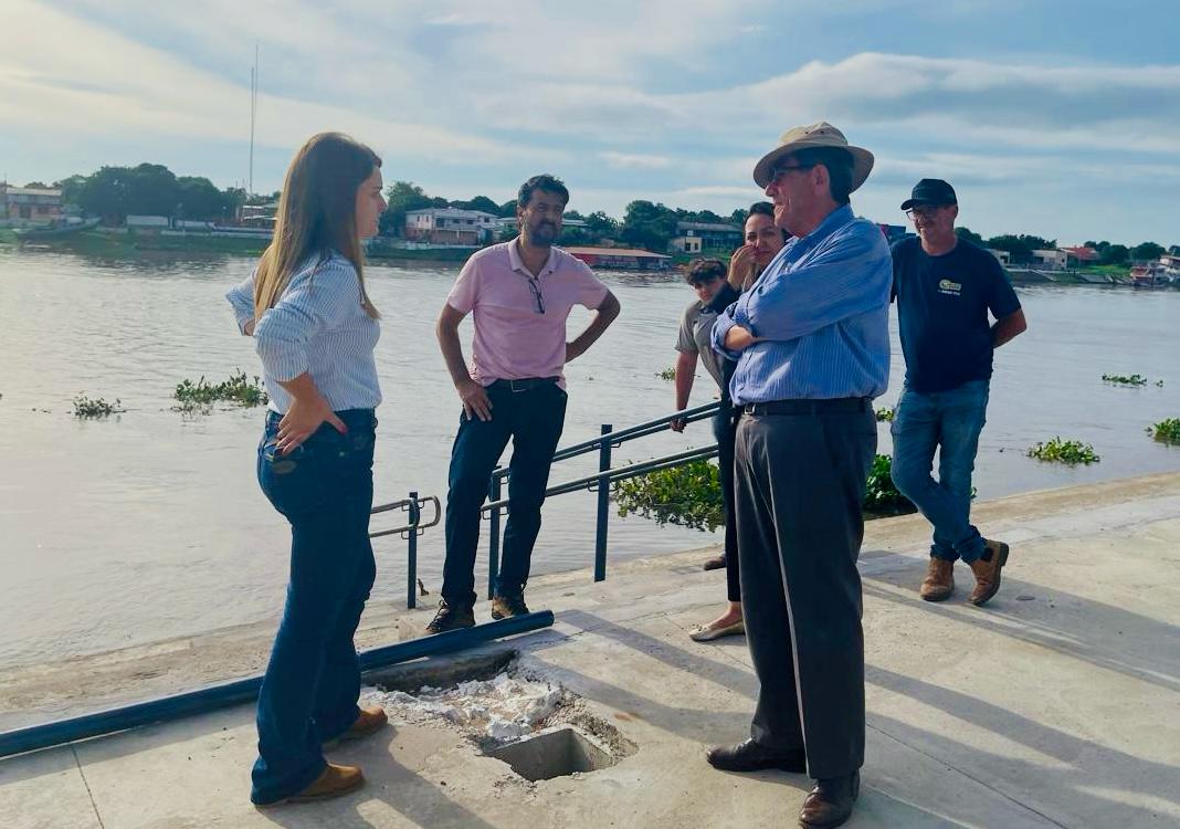 Prefeito Nelson Cintra Visita SPU para Garantir Liberação da Revitalizada Orla de Porto Murtinho