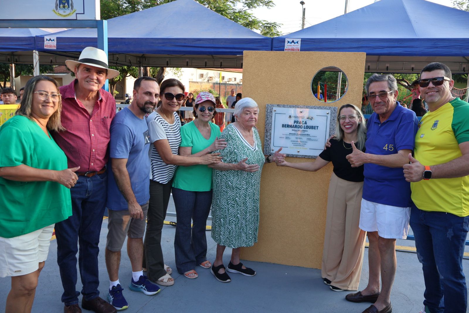 Inauguração da Praça Bernardo Loubet