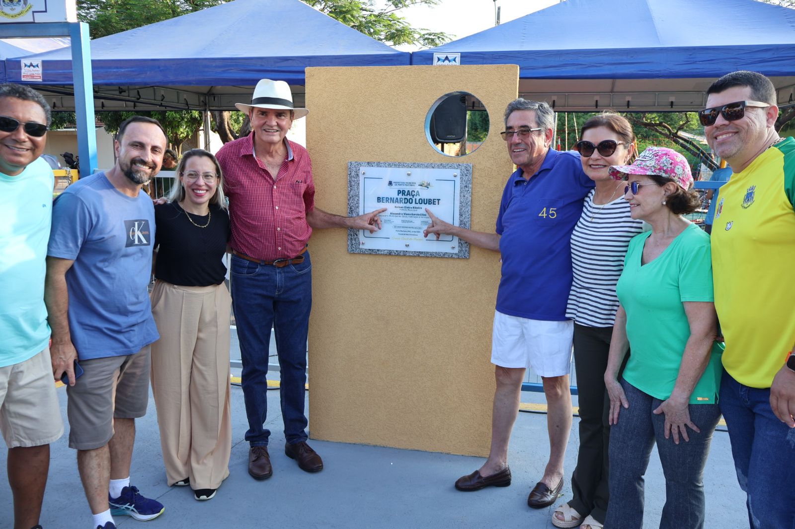 Inauguração da Praça Bernardo Loubet