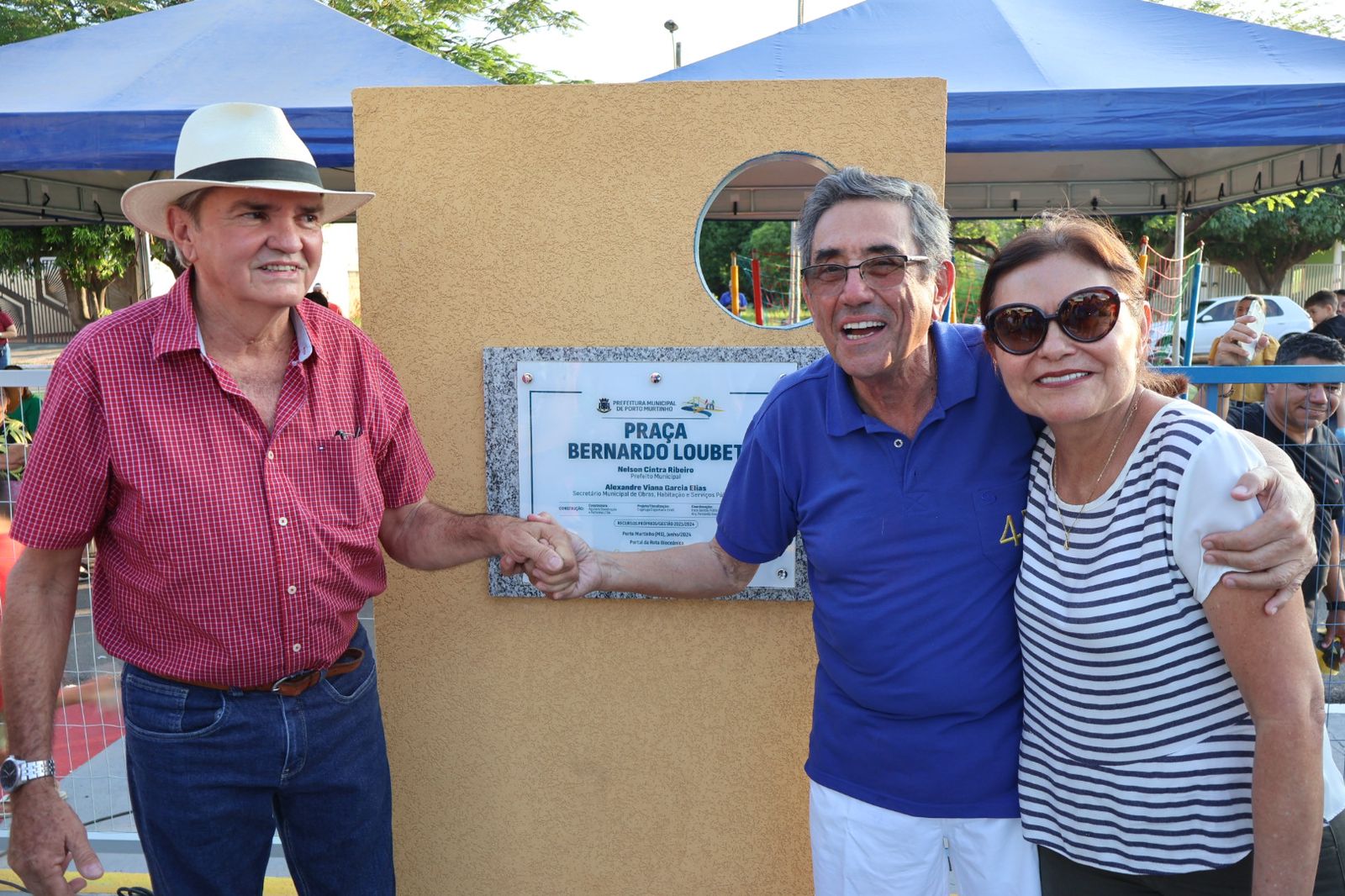 Inauguração da Praça Bernardo Loubet