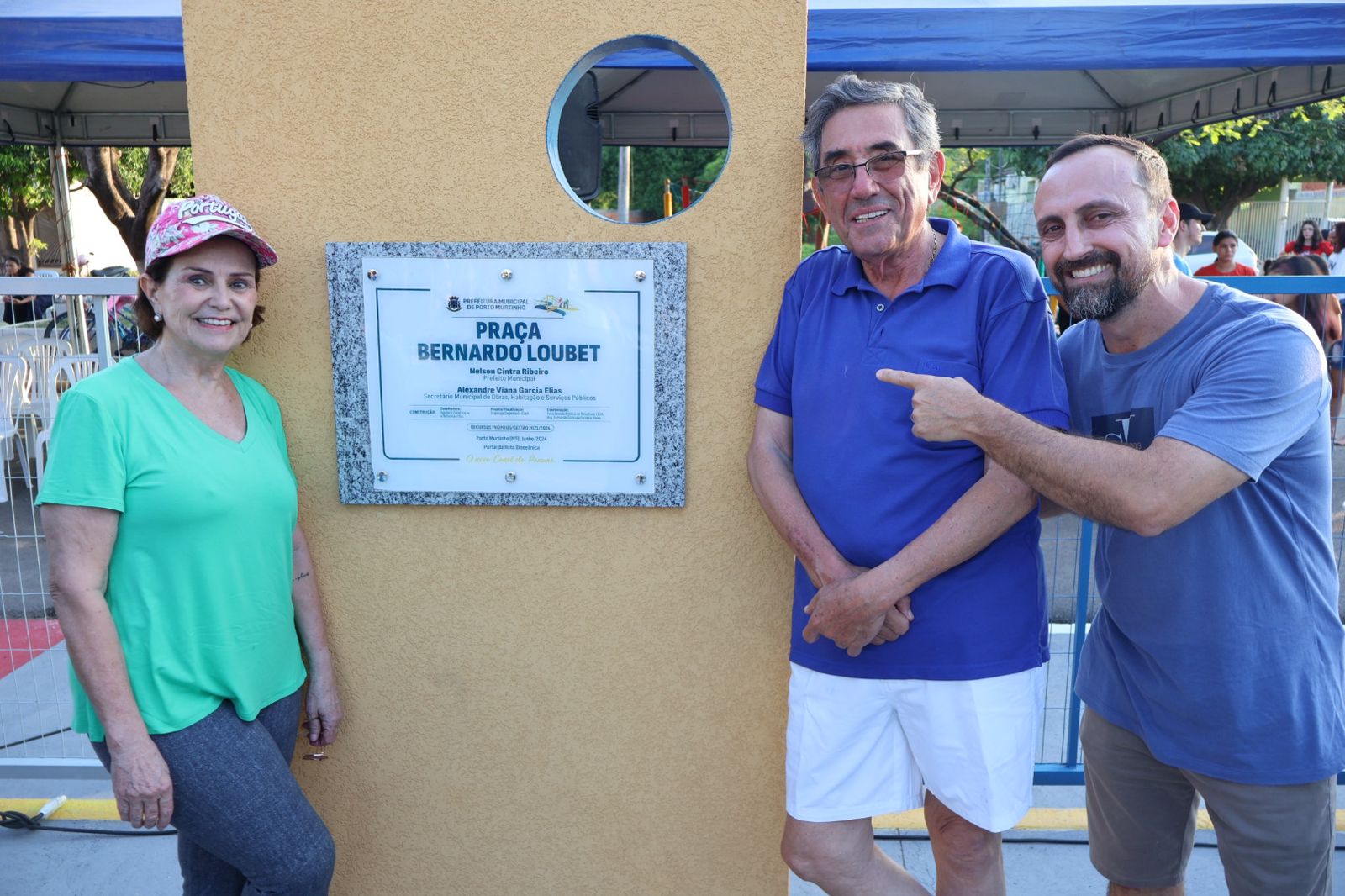 Inauguração da Praça Bernardo Loubet