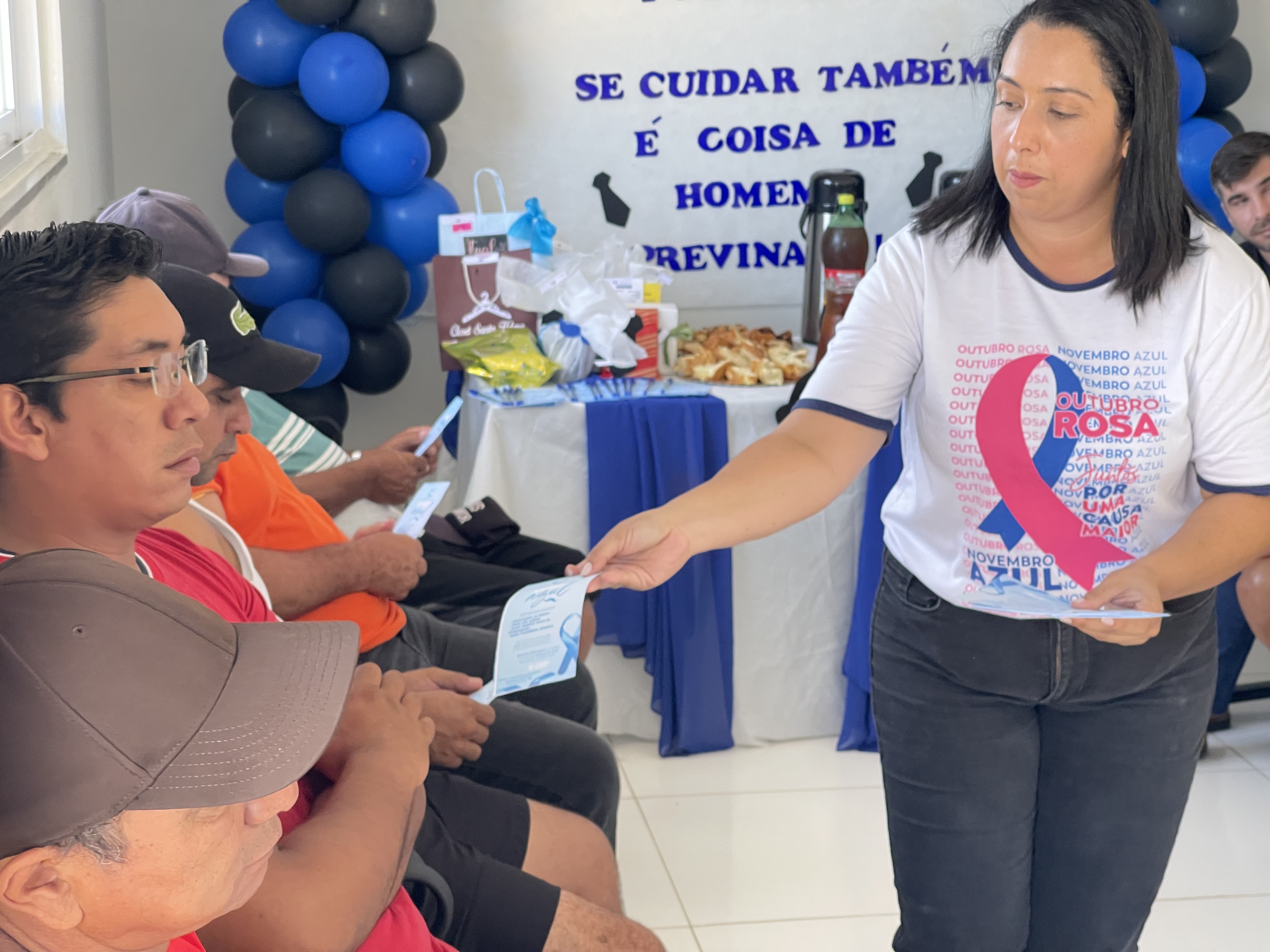 UBS Caacupe “Dulcemar Festugatto” Realiza Ação do Novembro Azul com Café da Manhã, Sorteio de Brindes e Bate-Papo com a Dra. Thifany Vargas