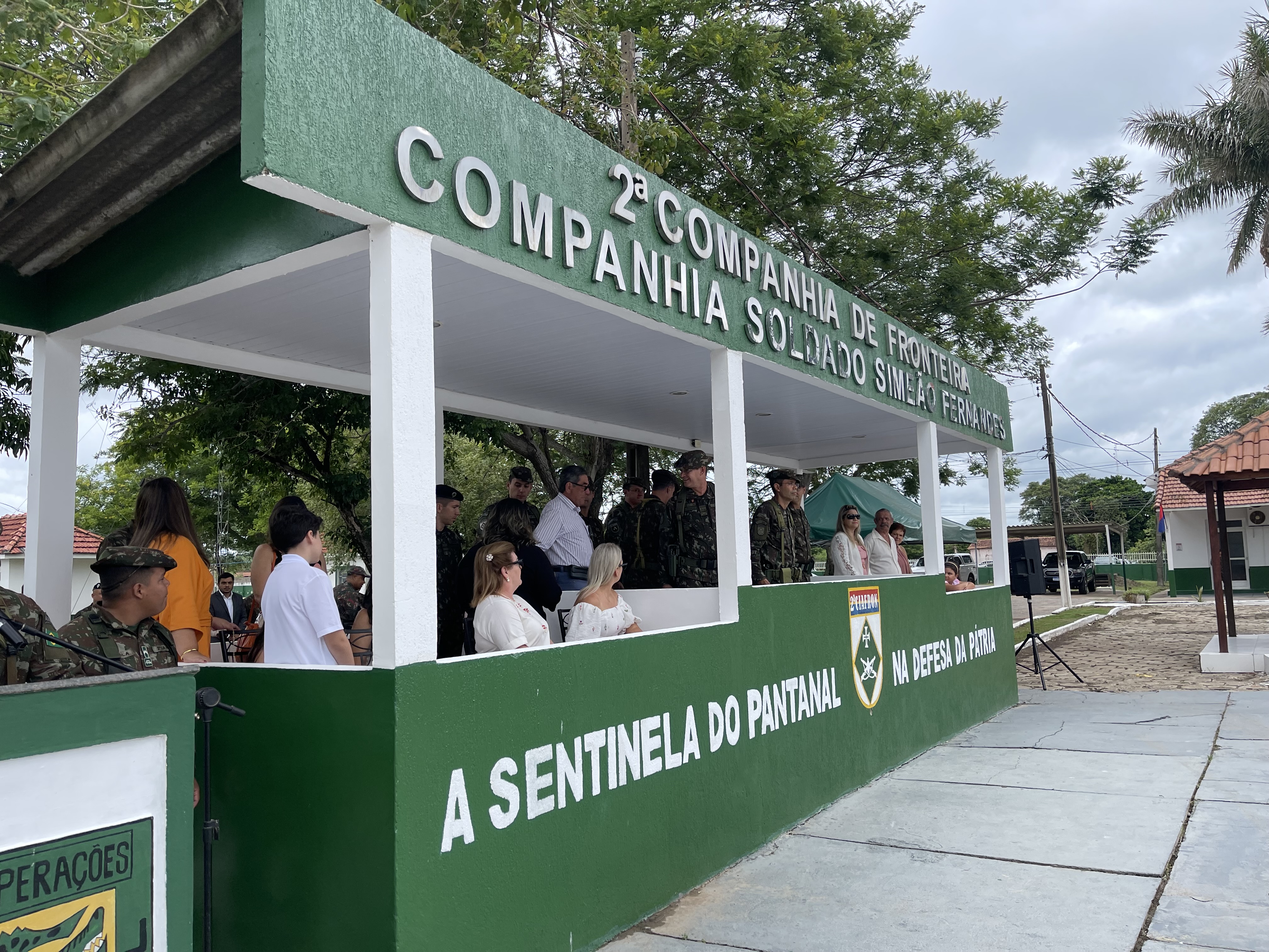 Prefeito Nelson Cintra participa da Solenidade de Passagem de Comando da 2ª Companhia de Fronteira