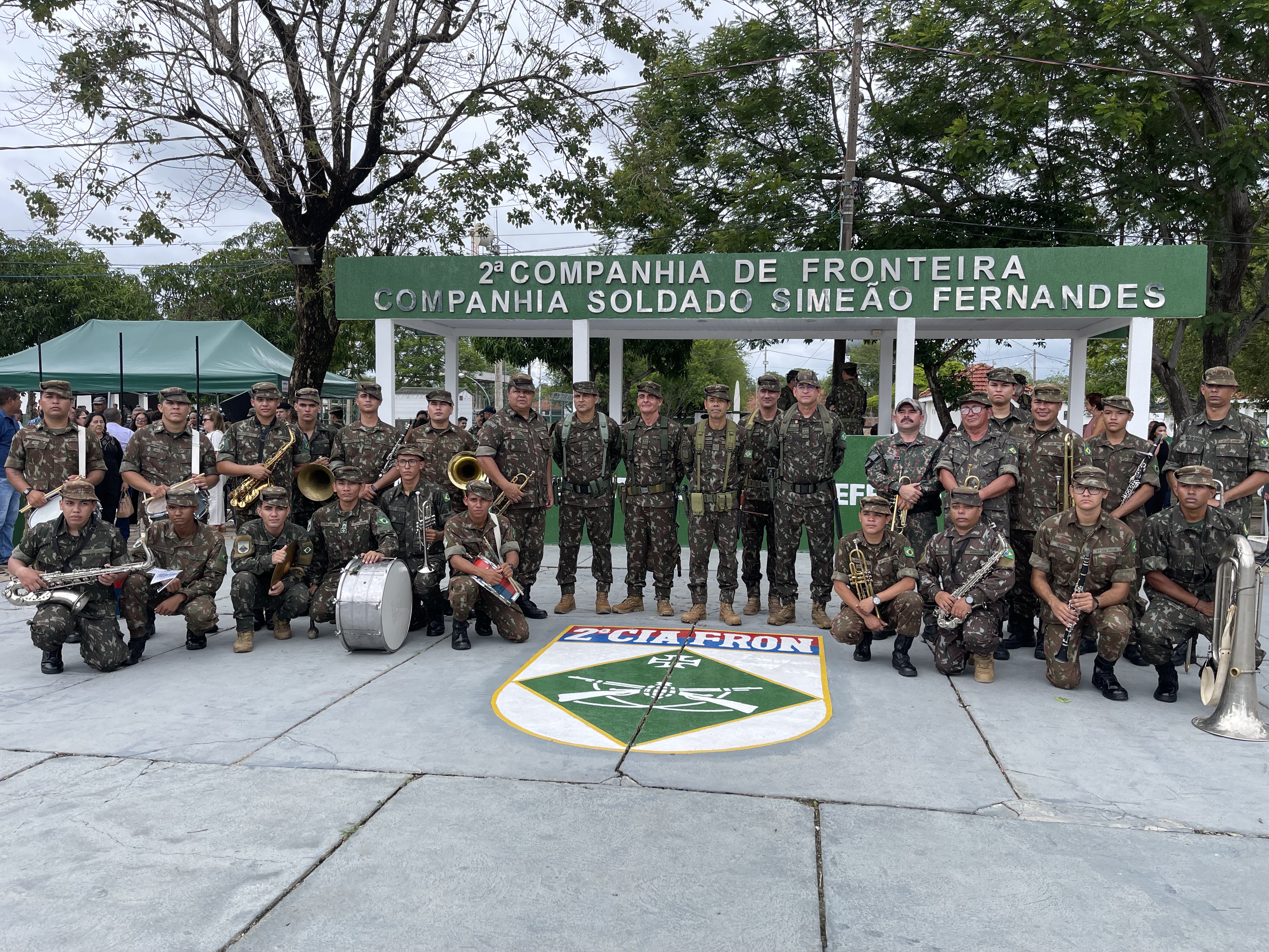 Prefeito Nelson Cintra participa da Solenidade de Passagem de Comando da 2ª Companhia de Fronteira