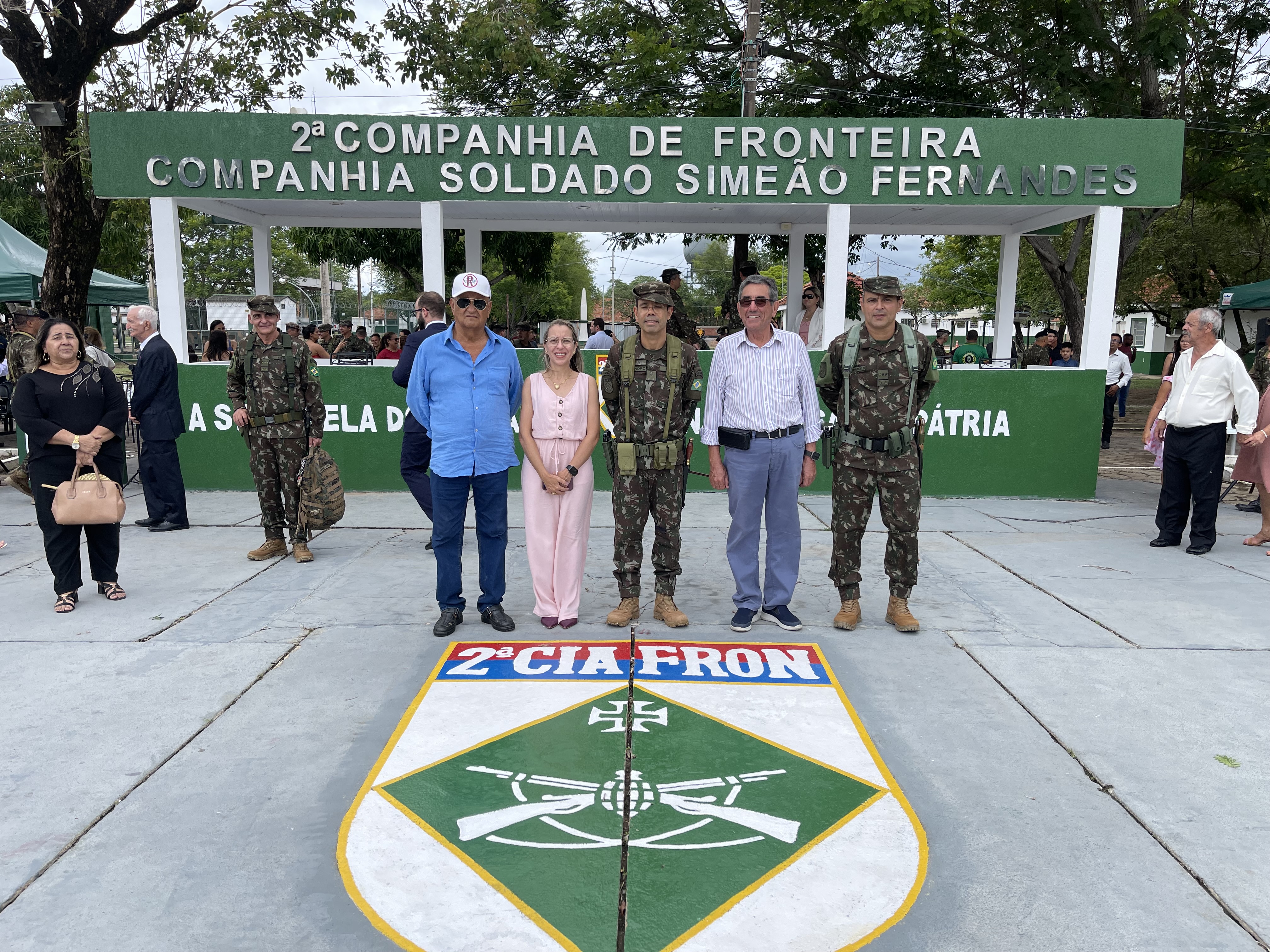 Prefeito Nelson Cintra participa da Solenidade de Passagem de Comando da 2ª Companhia de Fronteira