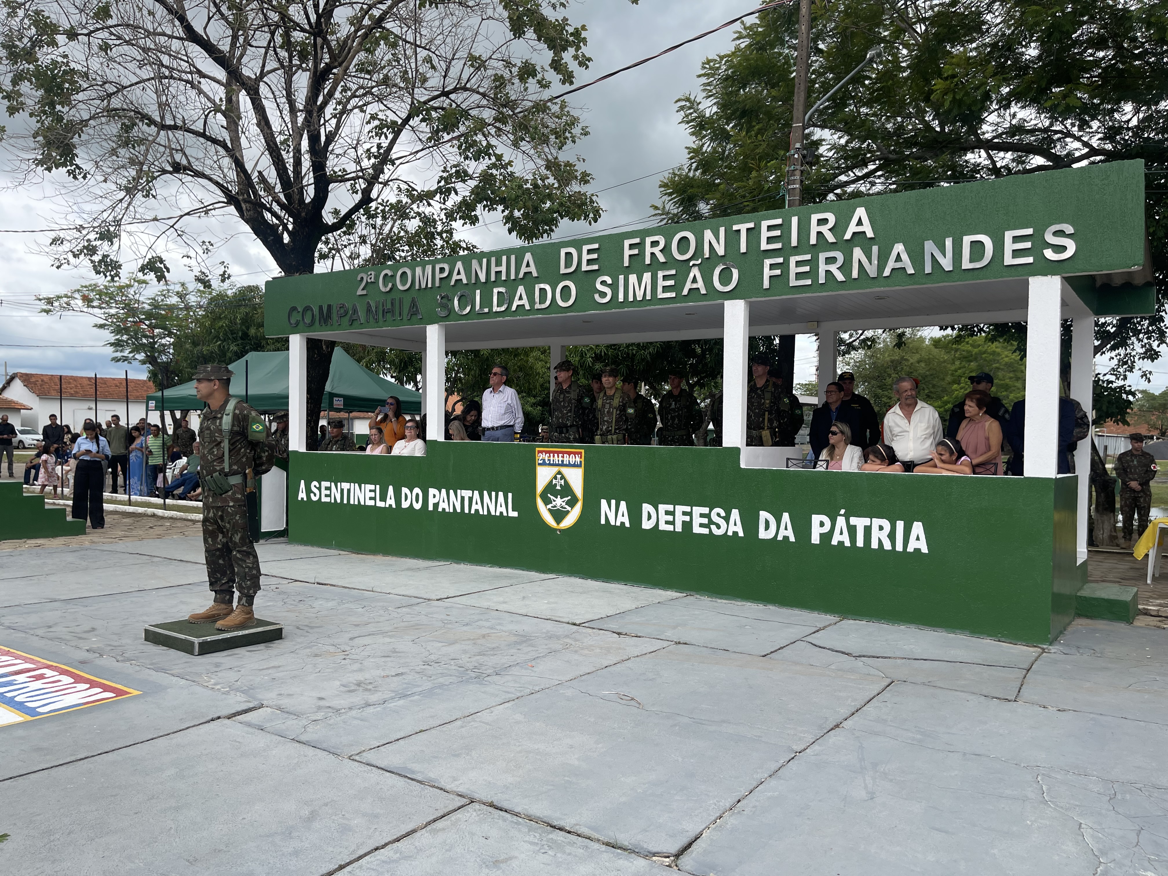 Prefeito Nelson Cintra participa da Solenidade de Passagem de Comando da 2ª Companhia de Fronteira