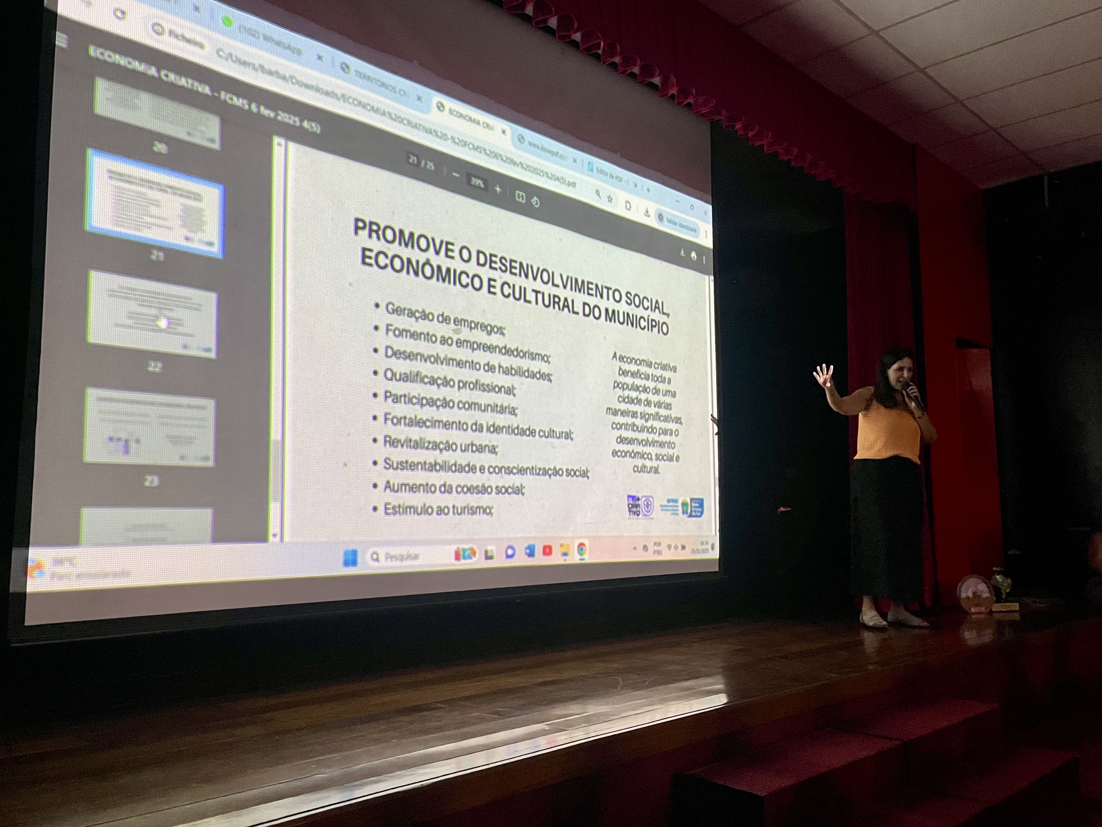 Porto Murtinho discute potencial econômico e cultural em palestra sobre o Projeto +Criativa.