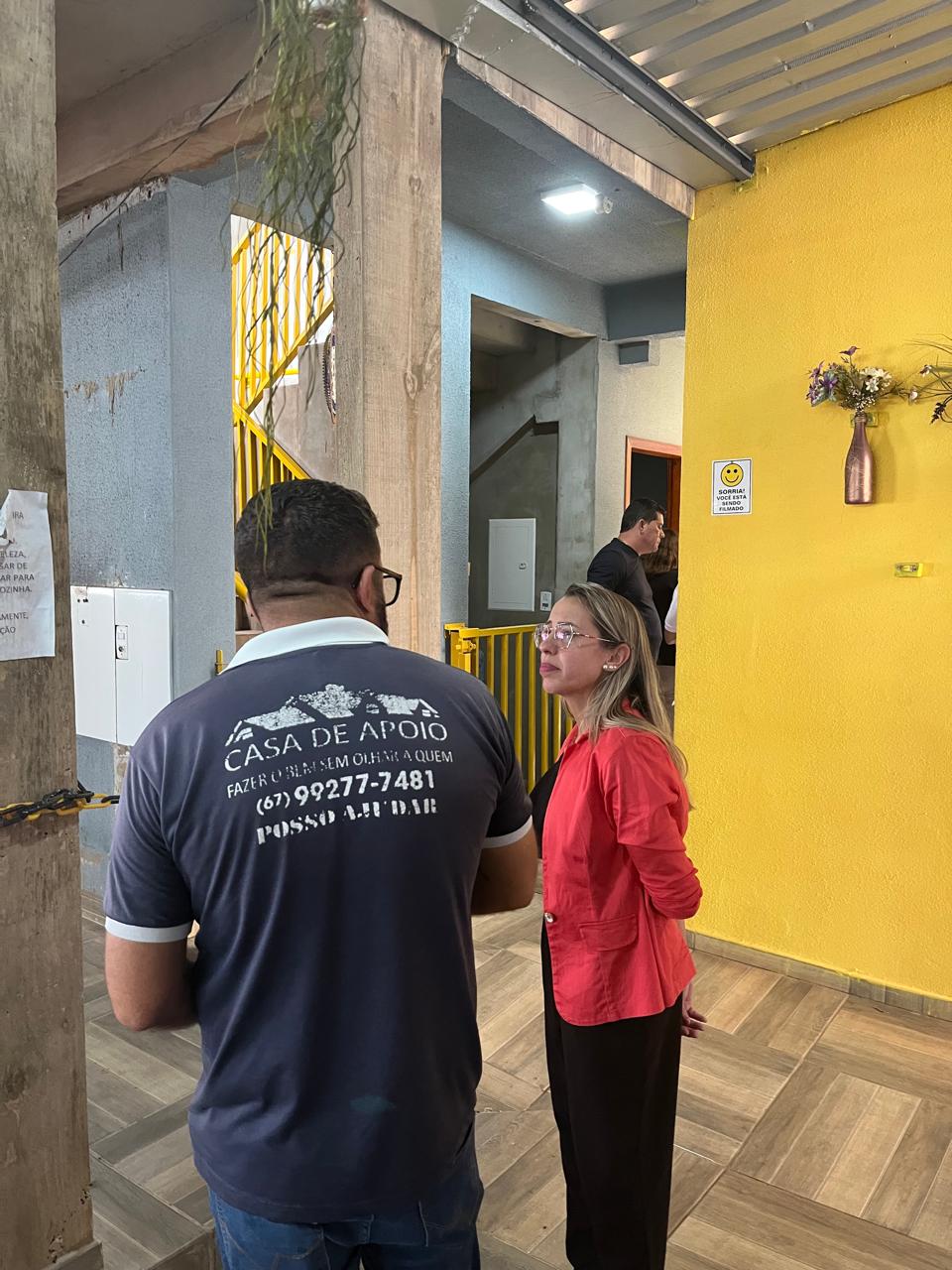 Prefeito Nelson Cintra e Vice-Prefeita Andreara Castro visitam Casa de Apoio em Campo Grande