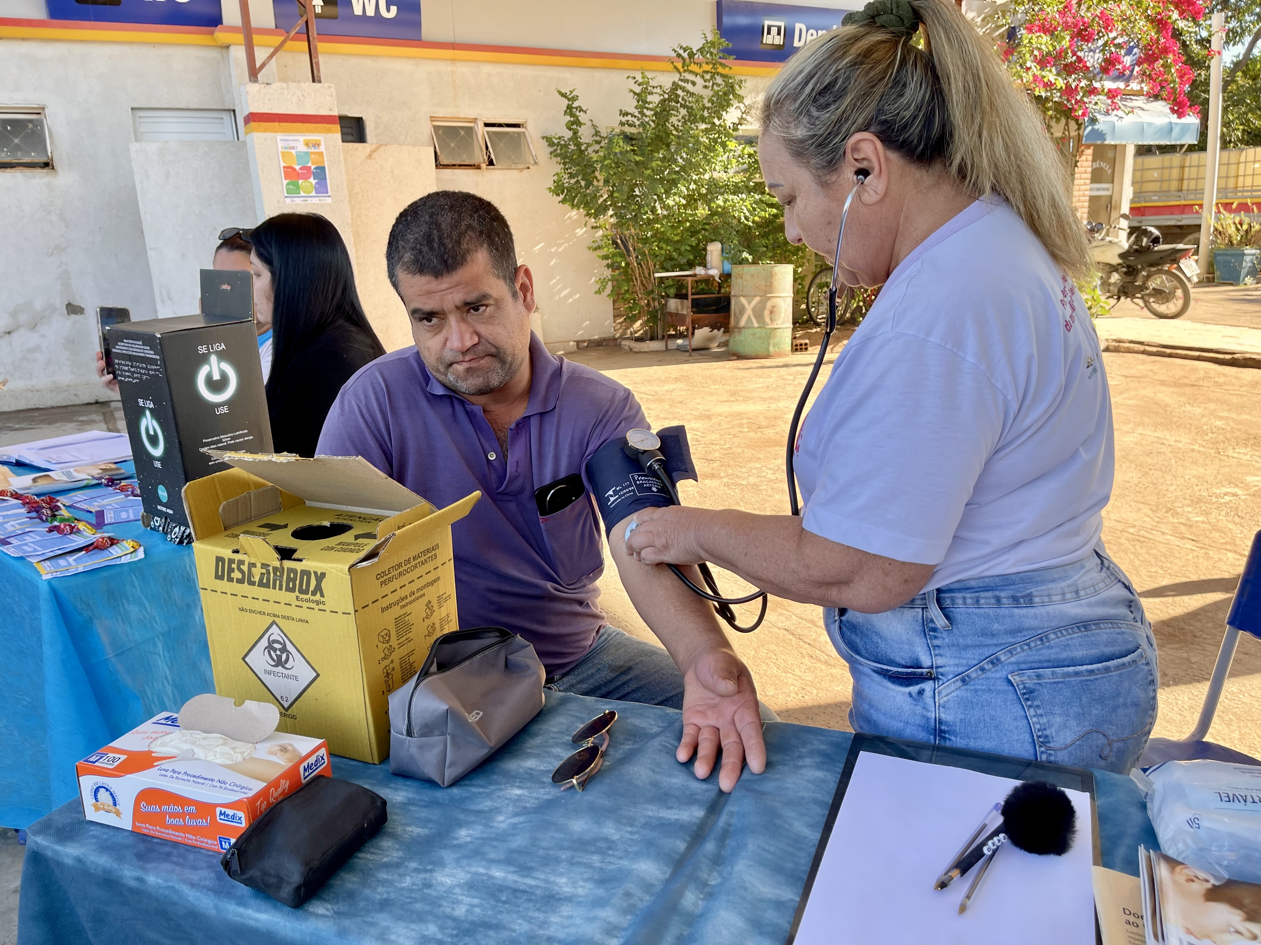 Abril Verde: atendimento de saúde a trabalhadores no Posto Murtinhense. Abril Verde: atendimento de saúde a trabalhadores no Posto Murtinhense.