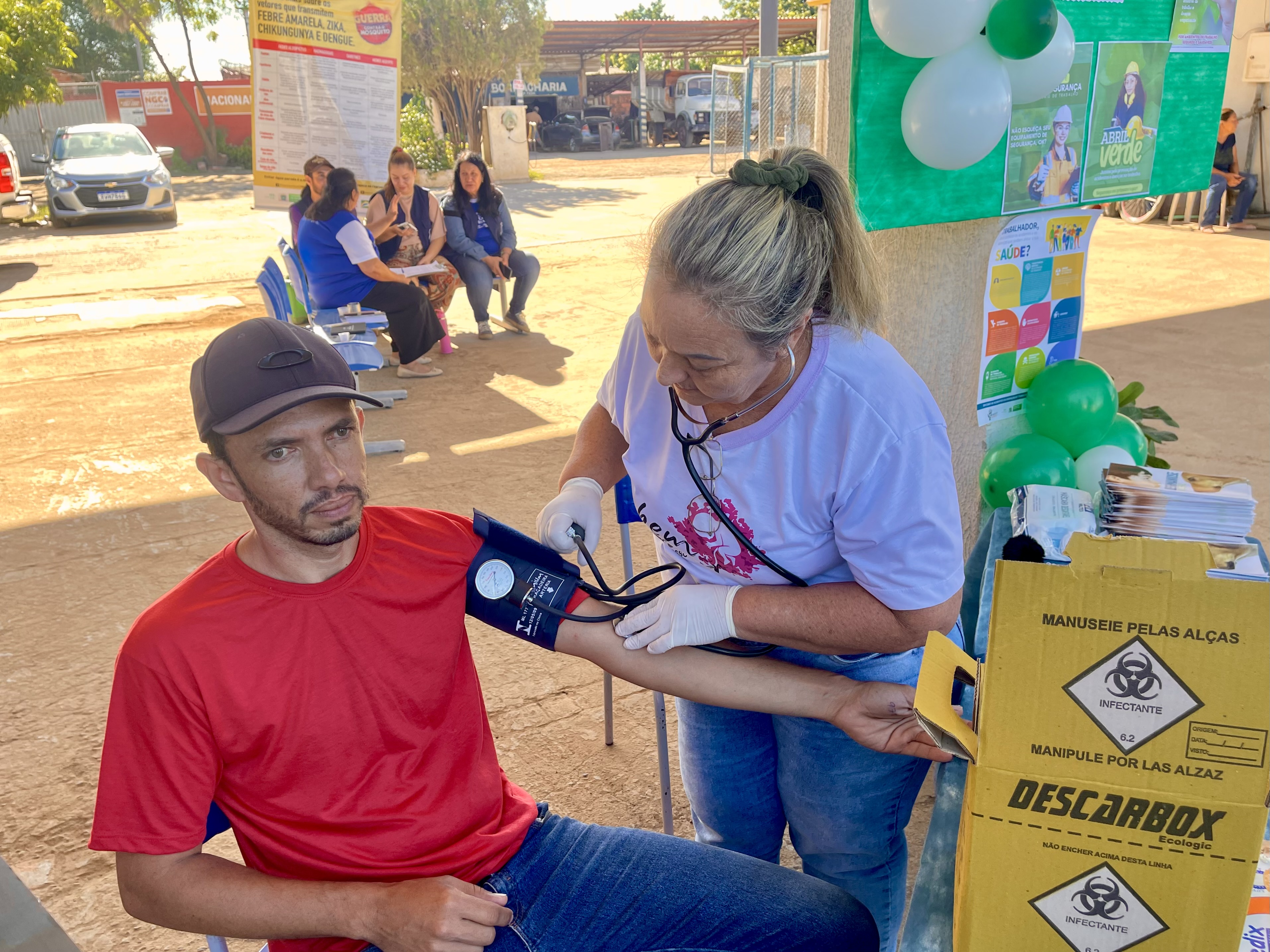 Abril Verde: atendimento de saúde a trabalhadores no Posto Murtinhense. Abril Verde: atendimento de saúde a trabalhadores no Posto Murtinhense.