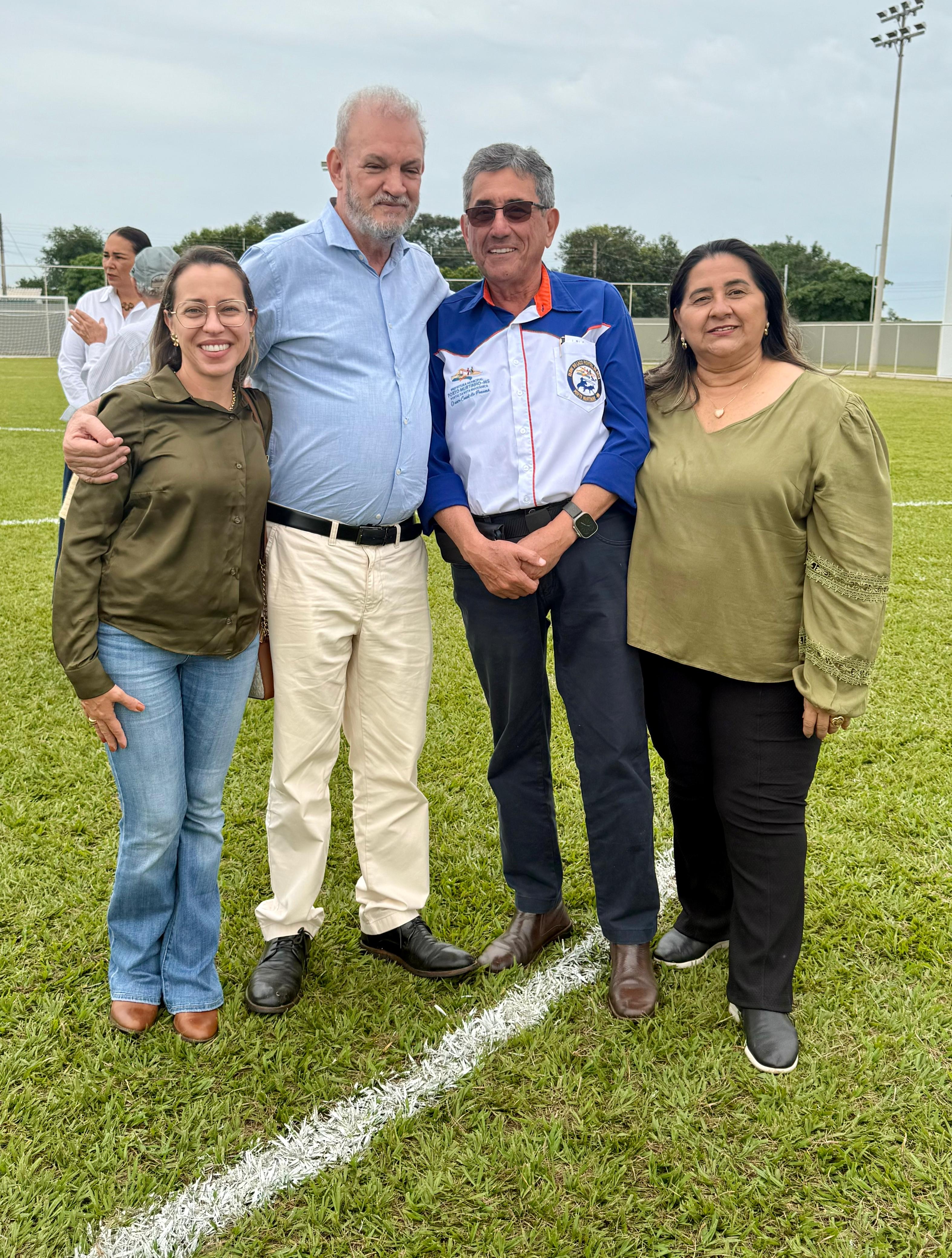 Prefeito Nelson Cintra e comitiva prestigiam aniversário de 60 anos de Caracol a convite do prefeito Neco Pagliosa