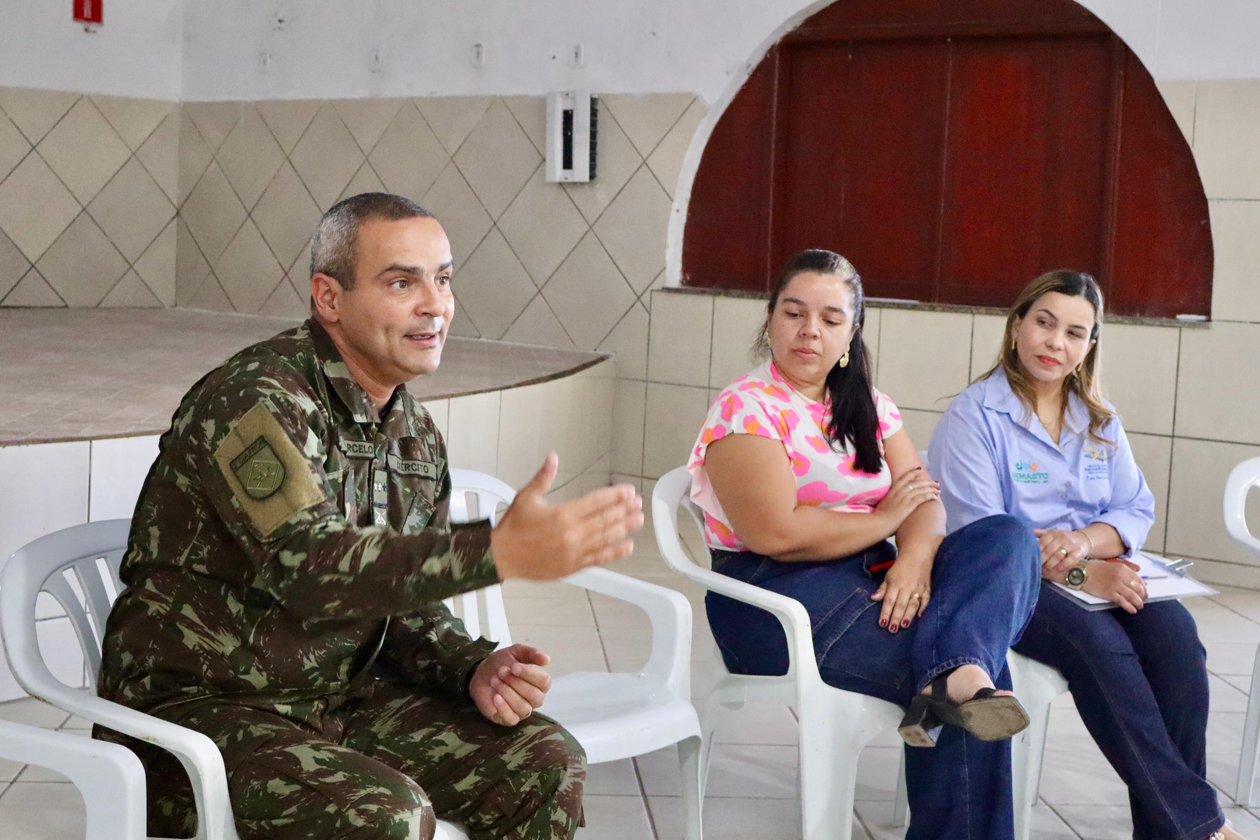 Grupo PAIF realiza visita institucional à 2ª Cia Fron, em Porto Murtinho-MS