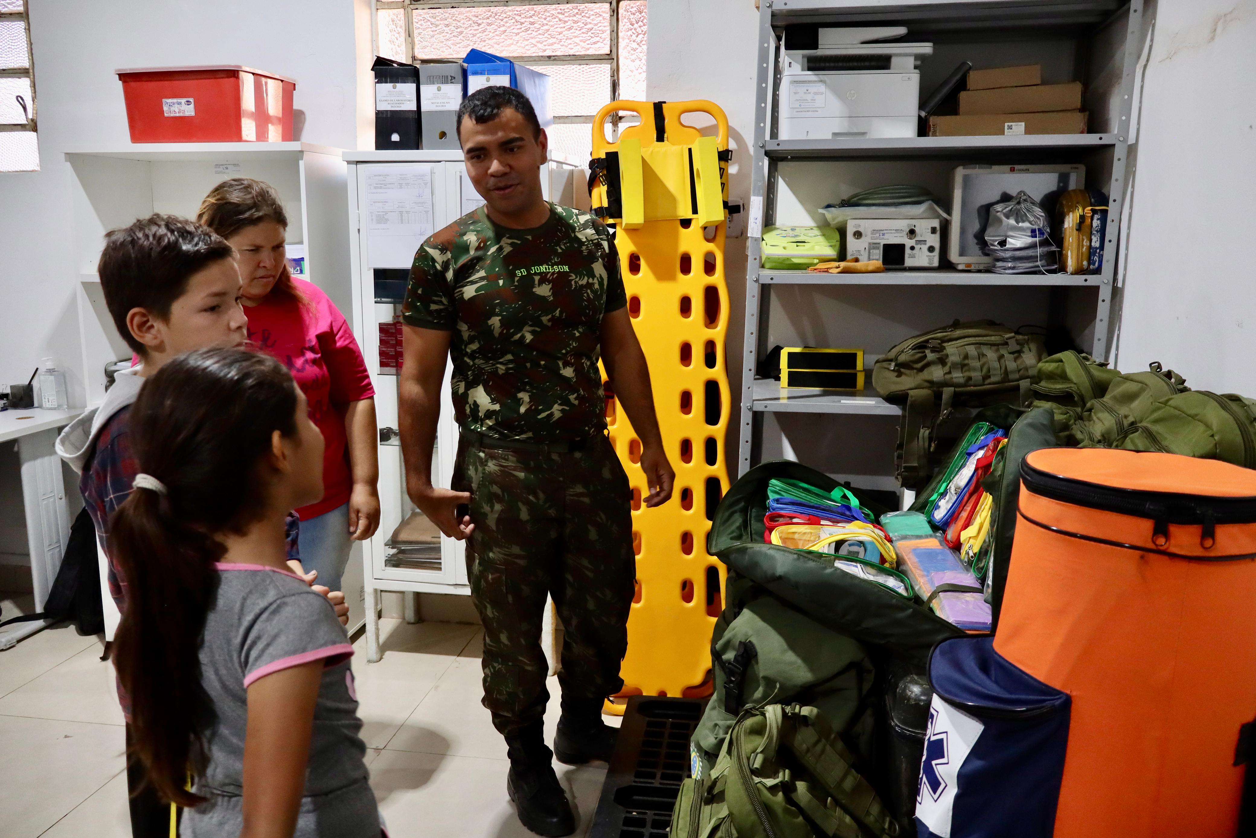 Grupo PAIF realiza visita institucional à 2ª Cia Fron, em Porto Murtinho-MS