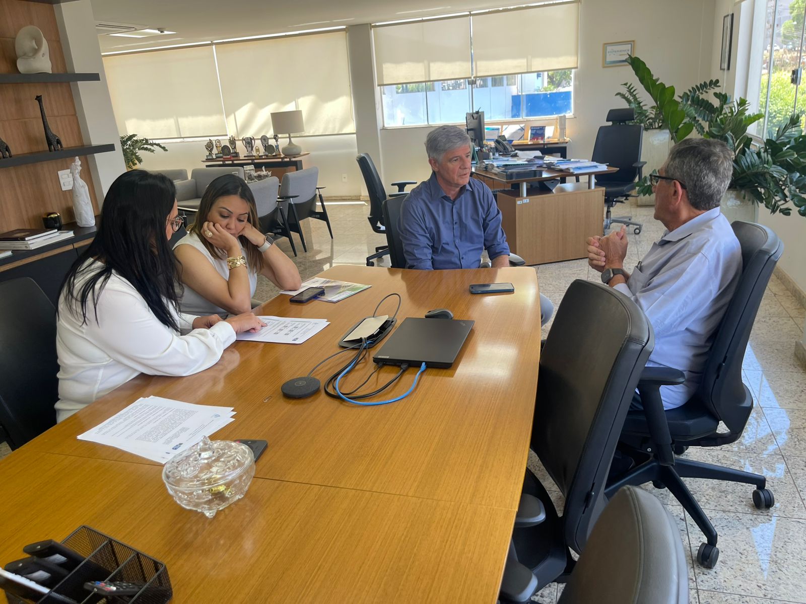 Prefeito Nelson Cintra realiza visita institucional à Sanesul em Campo Grande Prefeito Nelson Cintra realiza visita institucional à Sanesul em Campo Grande