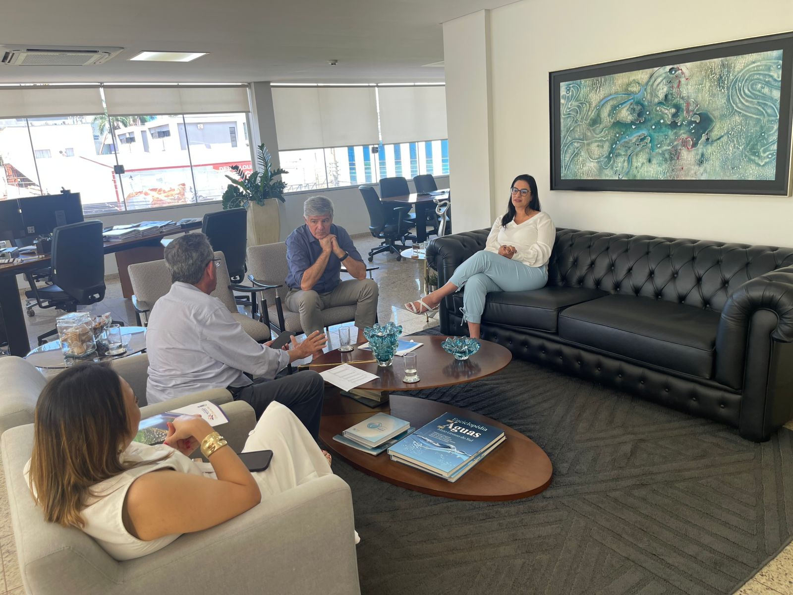 Prefeito Nelson Cintra realiza visita institucional à Sanesul em Campo Grande Prefeito Nelson Cintra realiza visita institucional à Sanesul em Campo Grande