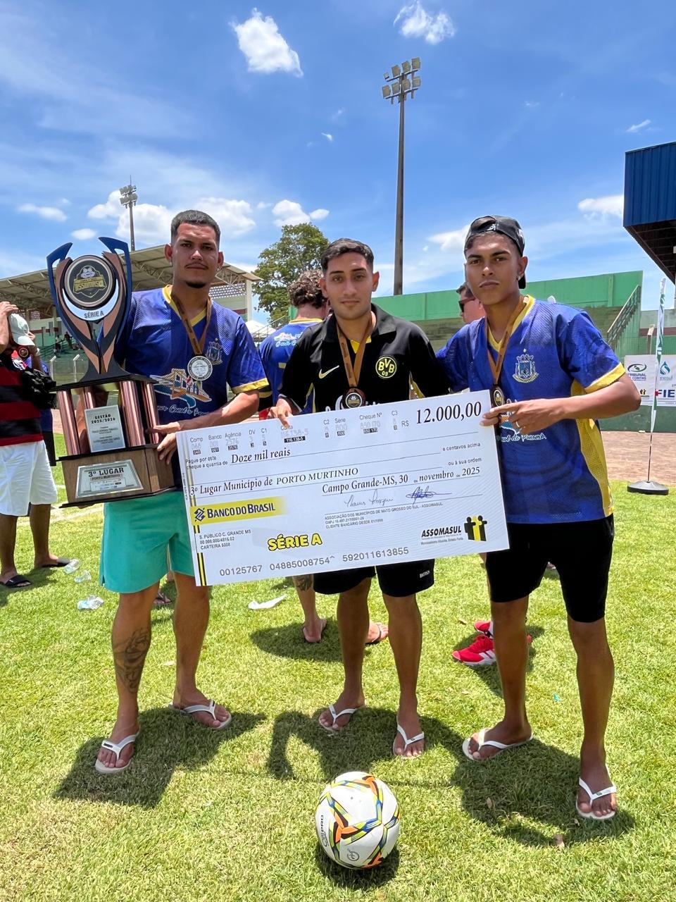 Porto Murtinho conquista o 3º lugar na 21ª Copa Assomasul 2025
