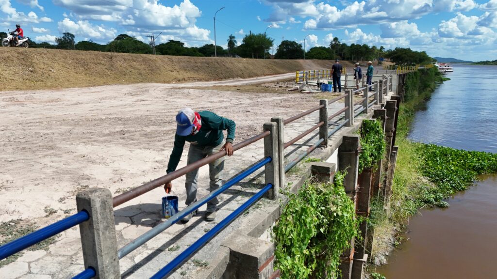 Obra na Orla do rio Paraguai vai fortalecer sistema de drenagem e garantir irrigação de toda a área do dique Obra na Orla do rio Paraguai vai fortalecer sistema de drenagem e garantir irrigação de toda a área do dique