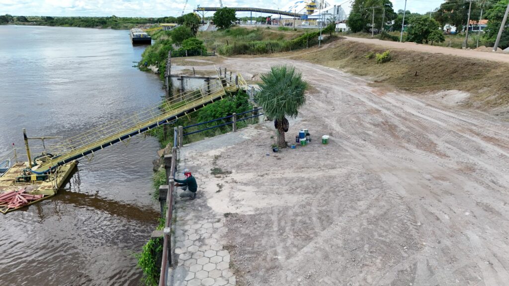 Obra na Orla do rio Paraguai vai fortalecer sistema de drenagem e garantir irrigação de toda a área do dique Obra na Orla do rio Paraguai vai fortalecer sistema de drenagem e garantir irrigação de toda a área do dique