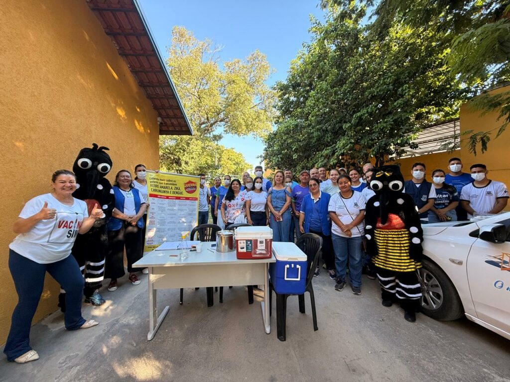 Campanha de vacinação contra a dengue imuniza agentes de saúde e vigilância sanitária em Porto Murtinho