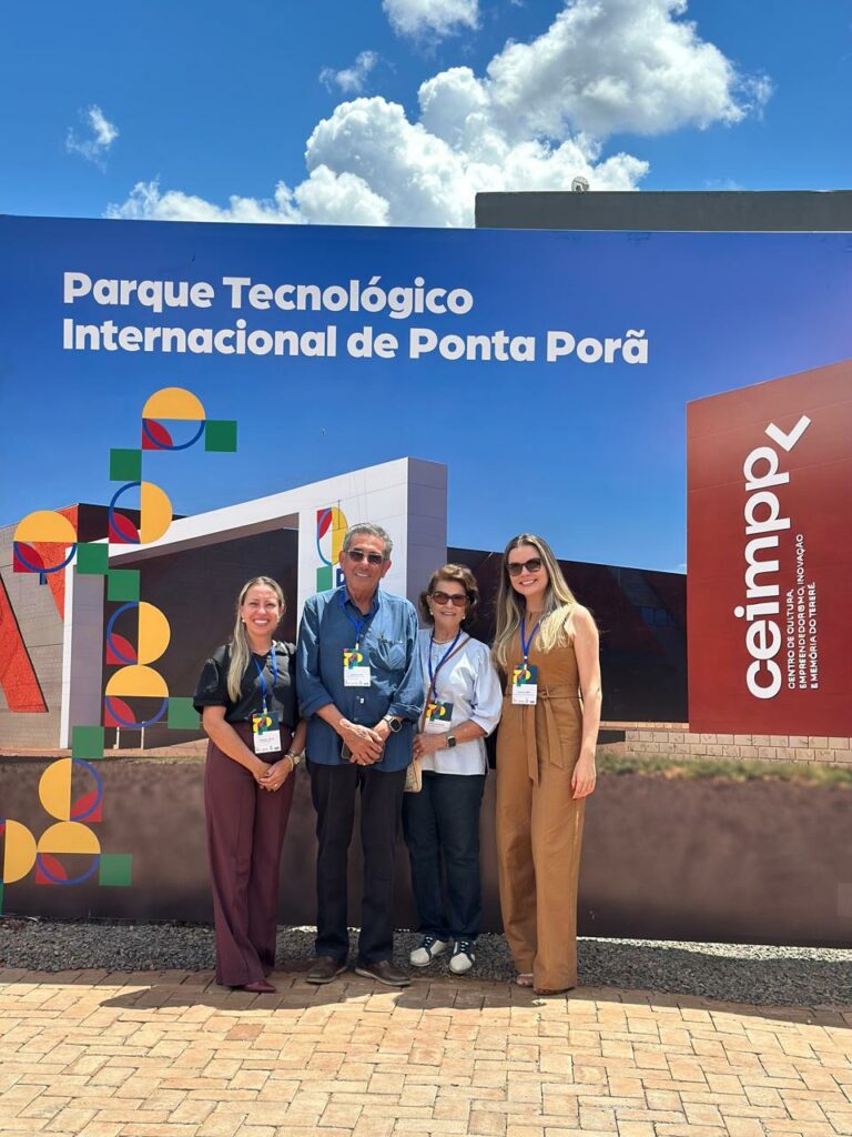 Prefeito Nelson Cintra e comitiva participam de visita técnica e inauguração do Parque Tecnológico Internacional de Ponta Porã