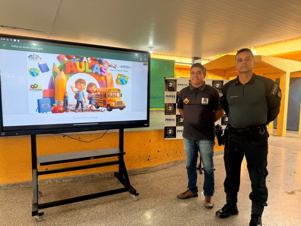 Educação no trânsito: alunos da Escola Cívico-Militar Cláudio de Oliveira participam de palestra de conscientização em Porto Murtinho