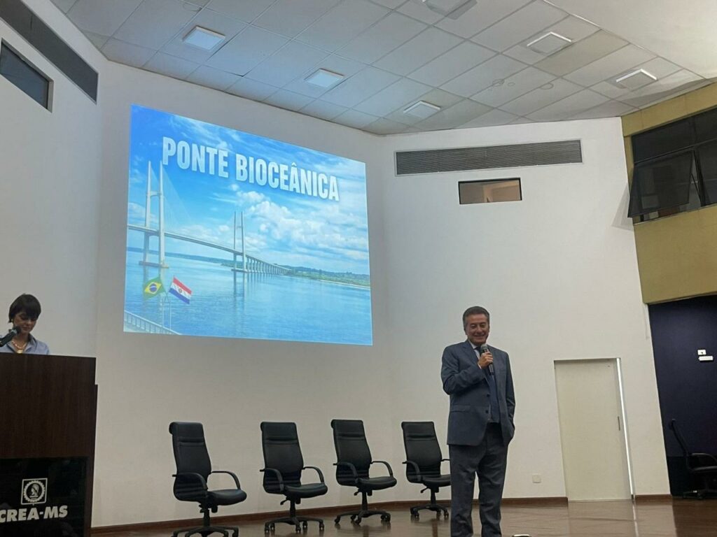 Prefeito Nelson Cintra participa de palestra técnica sobre a Ponte Bioceânica em Campo Grande