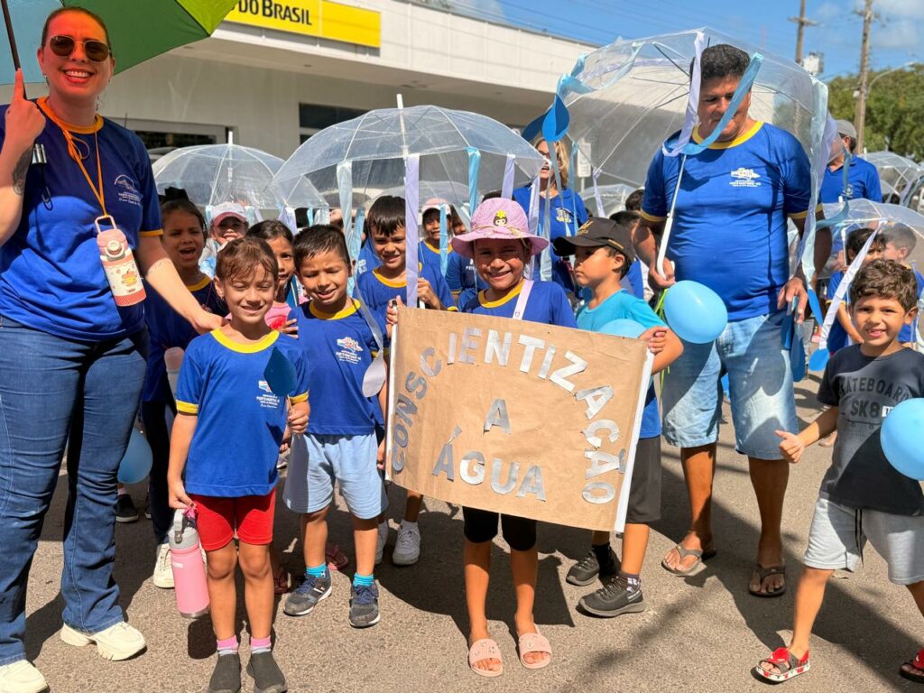 Caminhada escolar marca ação de conscientização pelo Dia Mundial da Água em Porto Murtinho Caminhada escolar marca ação de conscientização pelo Dia Mundial da Água em Porto Murtinho