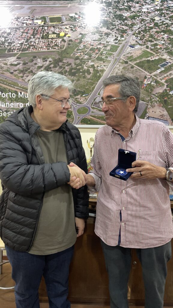 Prefeito Nelson Cintra recebe visita institucional do delegado de alfândega de Ponta Porã