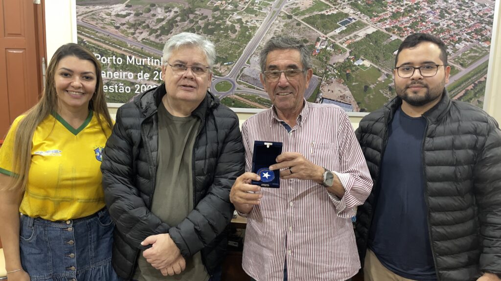 Prefeito Nelson Cintra recebe visita institucional do delegado de alfândega de Ponta Porã