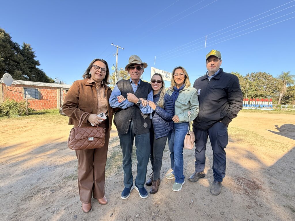 Prefeito Nelson Cintra acompanha visita do presidente do Paraguai às obras da Ponte Bioceânica