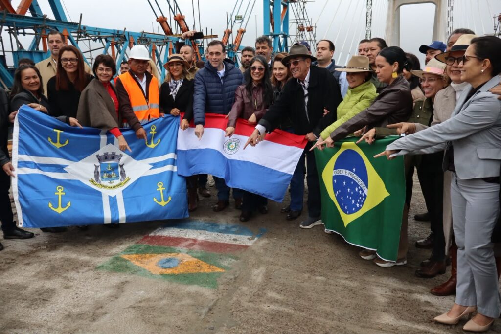 Visita técnica marca momento histórico com a ligação física da Ponte da Rota Bioceânica Visita técnica marca momento histórico com a ligação física da Ponte da Rota Bioceânica