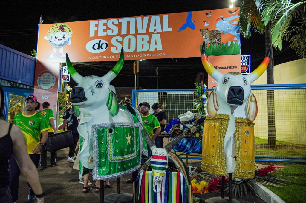 Touros Bandido e Encantado levam cultura de Porto Murtinho ao 19º Festival do Sobá, em Campo Grande Touros Bandido e Encantado levam cultura de Porto Murtinho ao 19º Festival do Sobá, em Campo Grande