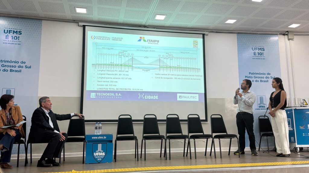 Nelson Cintra apresenta planejamento e obras de Porto Murtinho no IV CINOTENG, na UFMS