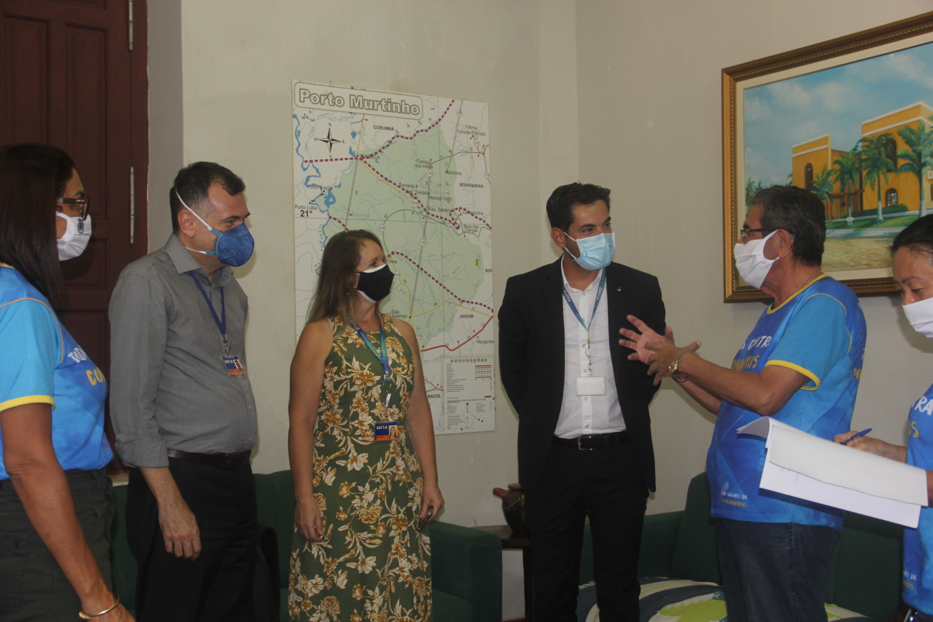 PREFEITO NELSON CINTRA RECEBE VISITA DO NOVO GERENTE GERAL DA CAIXA ECONÃ”MICA FEDERAL DE PORTO MURTINHO