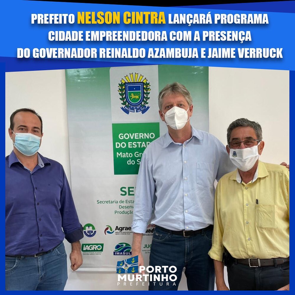 Lançamento do programa Cidade Empreendedora contará com presença do Governador do Estado - Reinaldo Azambuja Lançamento do programa Cidade Empreendedora contará com presença do Governador do Estado - Reinaldo Azambuja