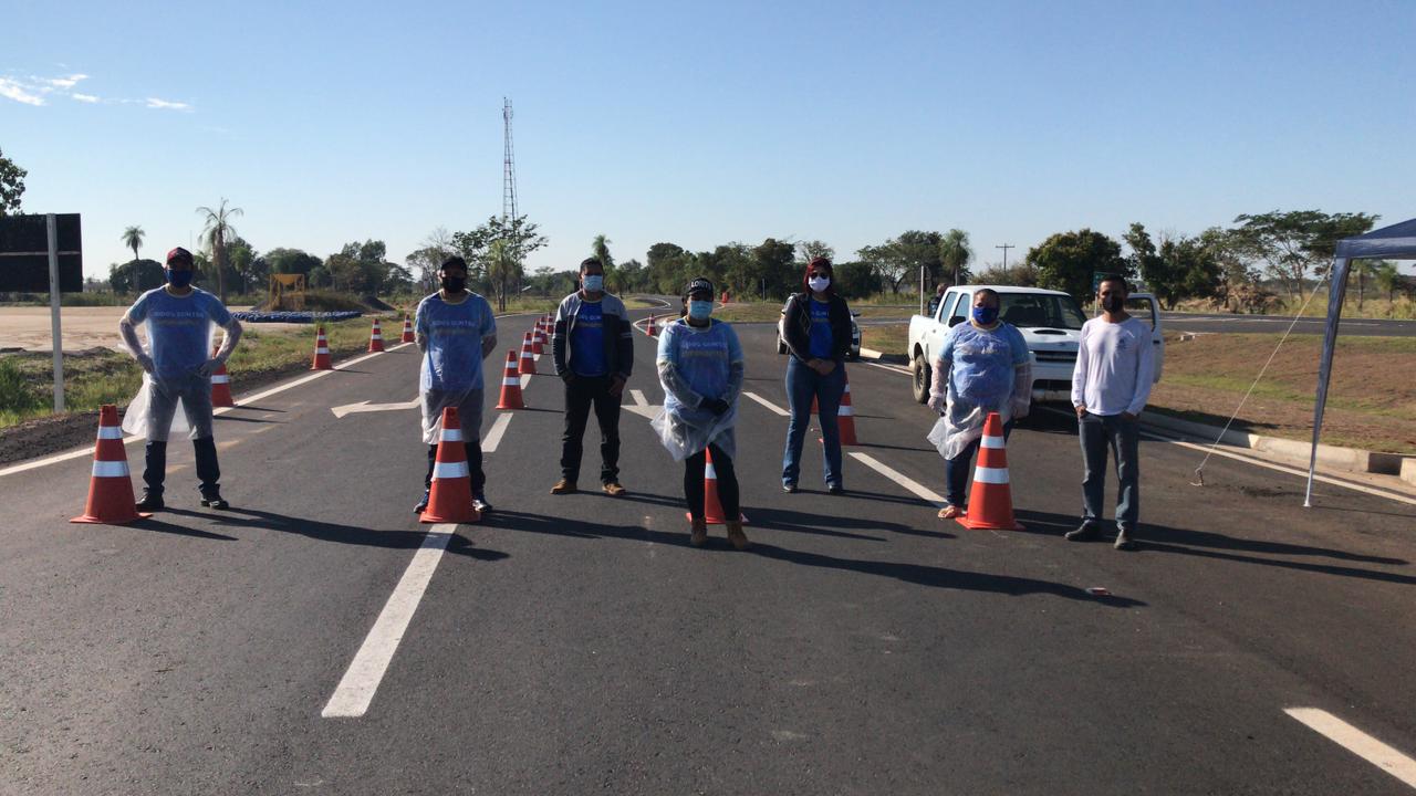 BARREIRA SANITÃRIA SEGUE COM OS TRABALHOS NA ENTRADA DO MUNICÃPIO