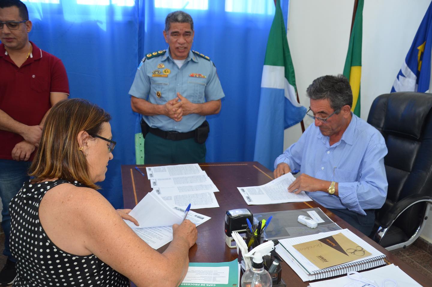 ASSINATURA DO CONVÃŠNIO DE COOPERAÃ‡ÃƒO TÃ‰CNICA - ESCOLA CÃVICO MILITAR