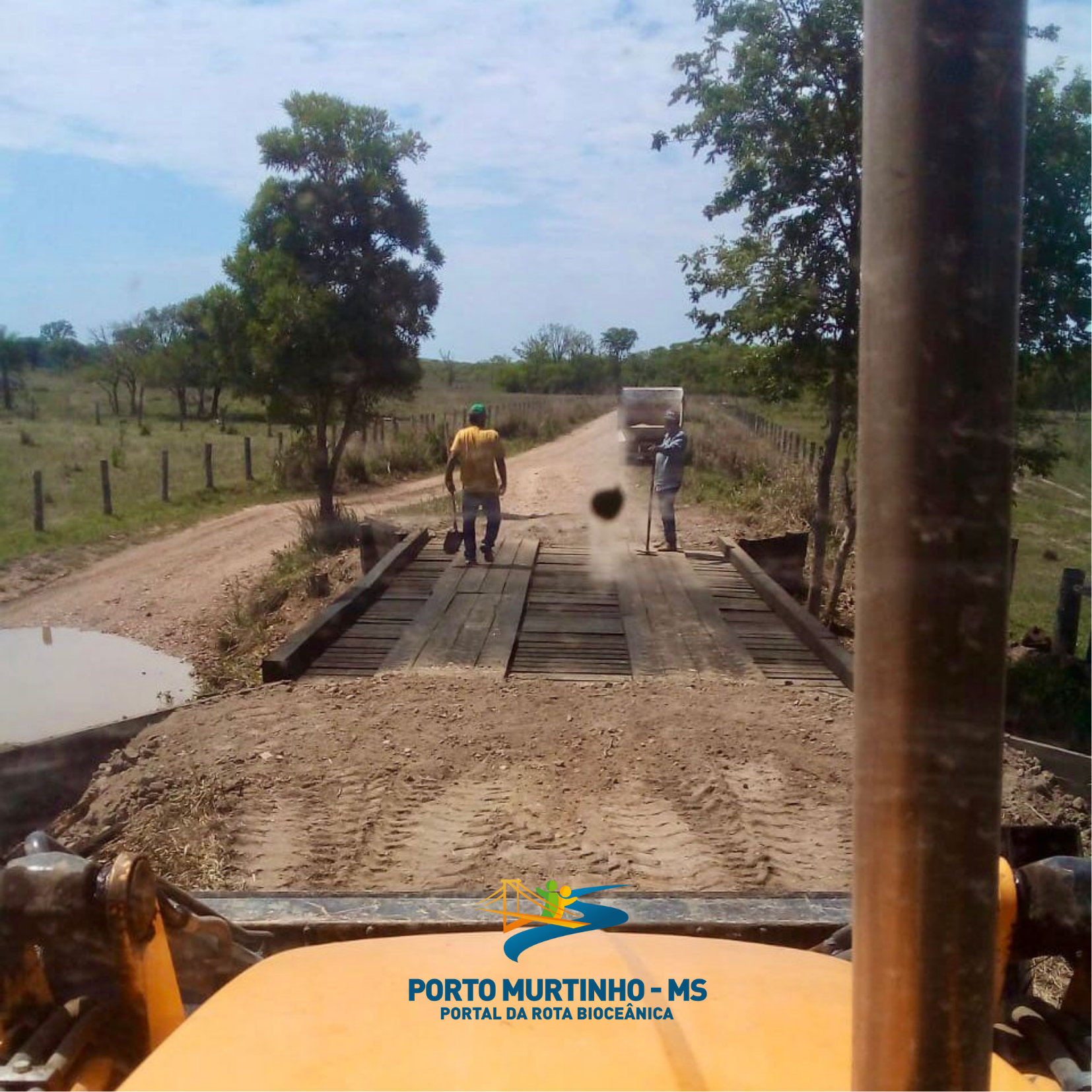 SECRETARIA DE OBRAS REALIZA REFORMA E MANUTENÃ‡ÃƒO EM PONTES RURAIS