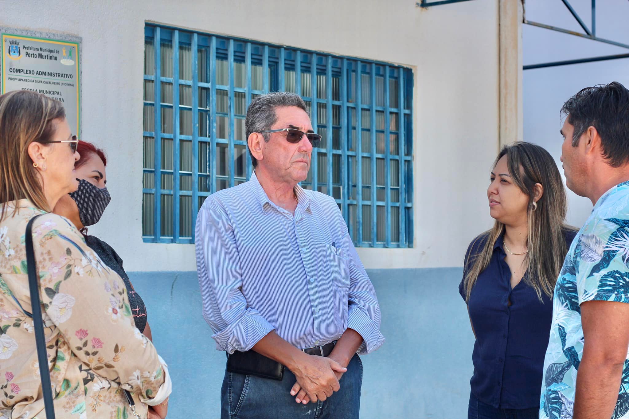 Obras na Escola Municipal Thomaz Larangeira sÃ£o vistoriadas pelo Prefeito Nelson Cintra