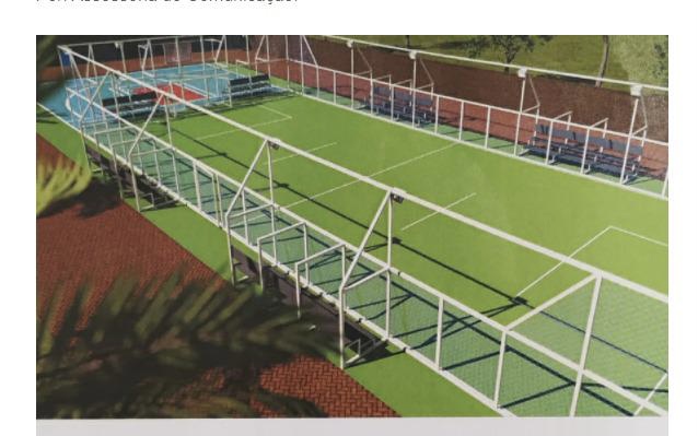 Campo de Futebol do Bairro Florestal recebe obra de reforma