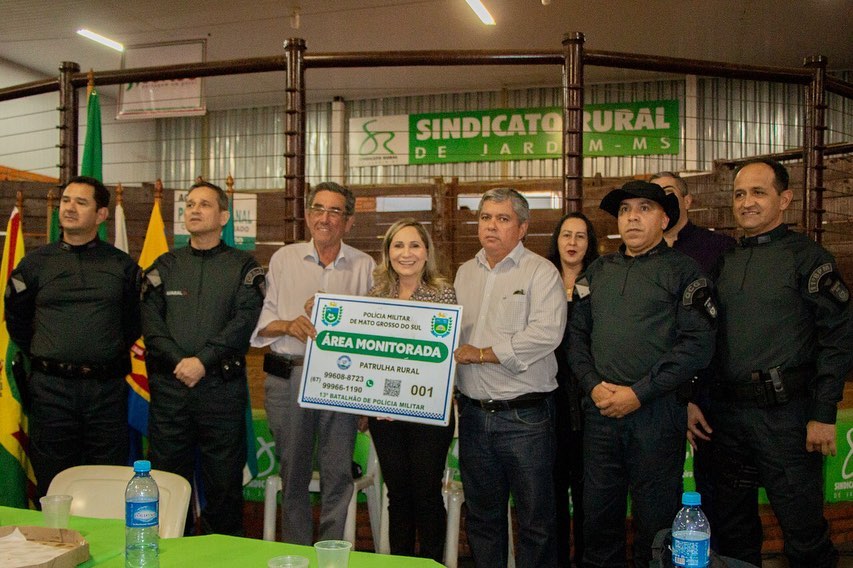 Em jardim, lanÃ§amento do projeto "Campo mais seguro" promove patrulhamentos ostensivos e preventivos nas regiÃµes rurais.