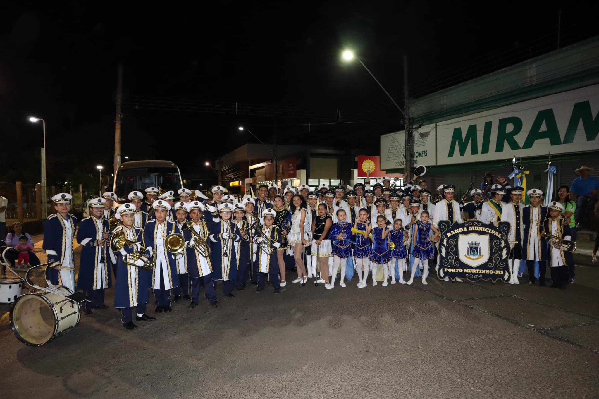 Banda Municipal de Porto Murtinho participa de desfile nos 244 anos de Miranda