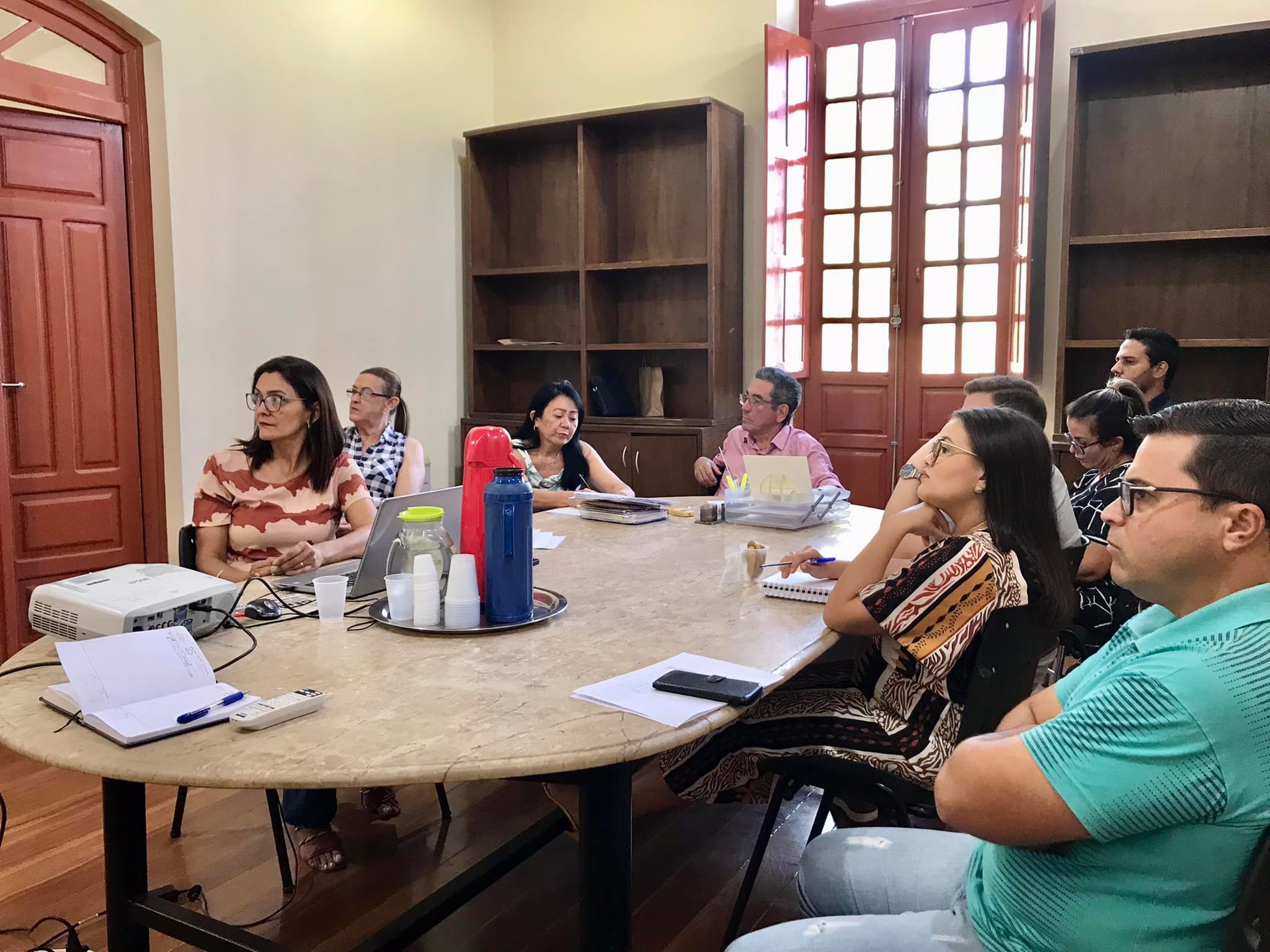 Prefeito Nelson Cintra se reÃºne com secretariado para tratar sobre o Plano de Melhoria de GestÃ£o - MEG-Tr