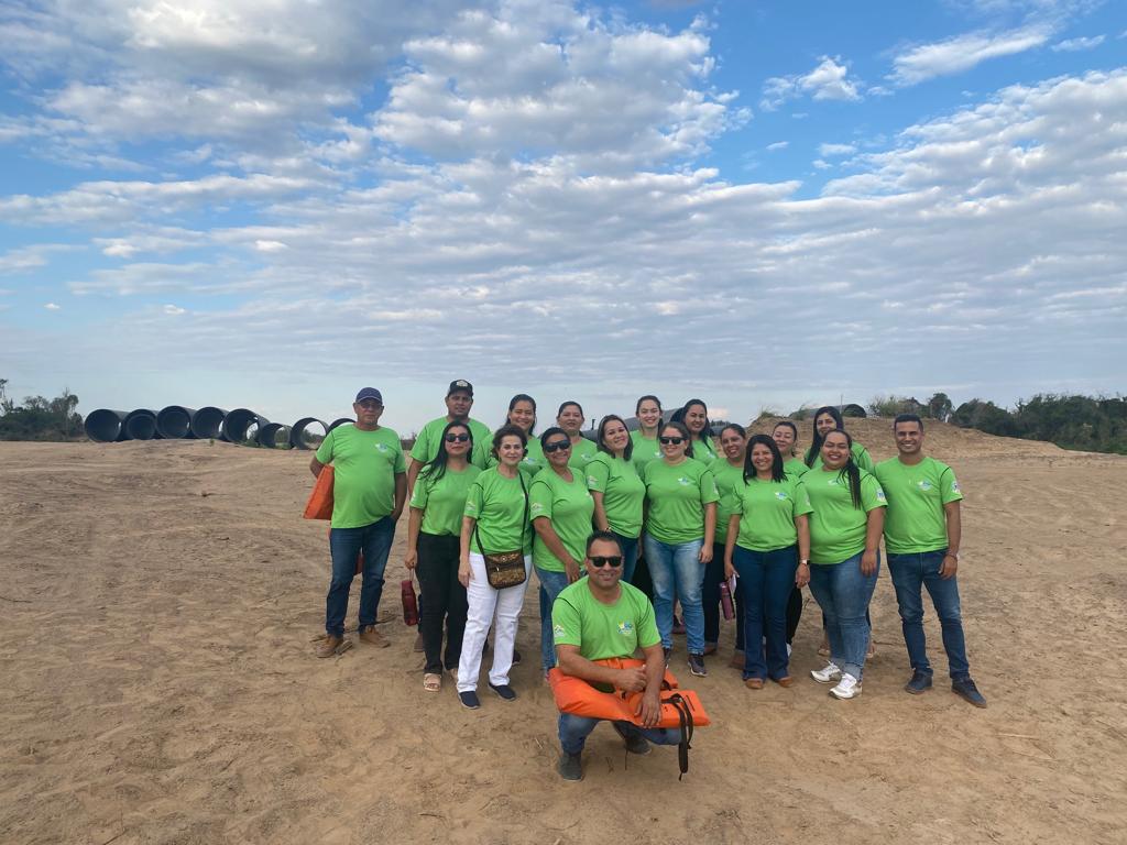 Equipe da Secretaria de AssistÃªncia Social de Porto Murtinho visita local onde serÃ¡ construÃ­da a Ponte da Rota BiocÃªanica