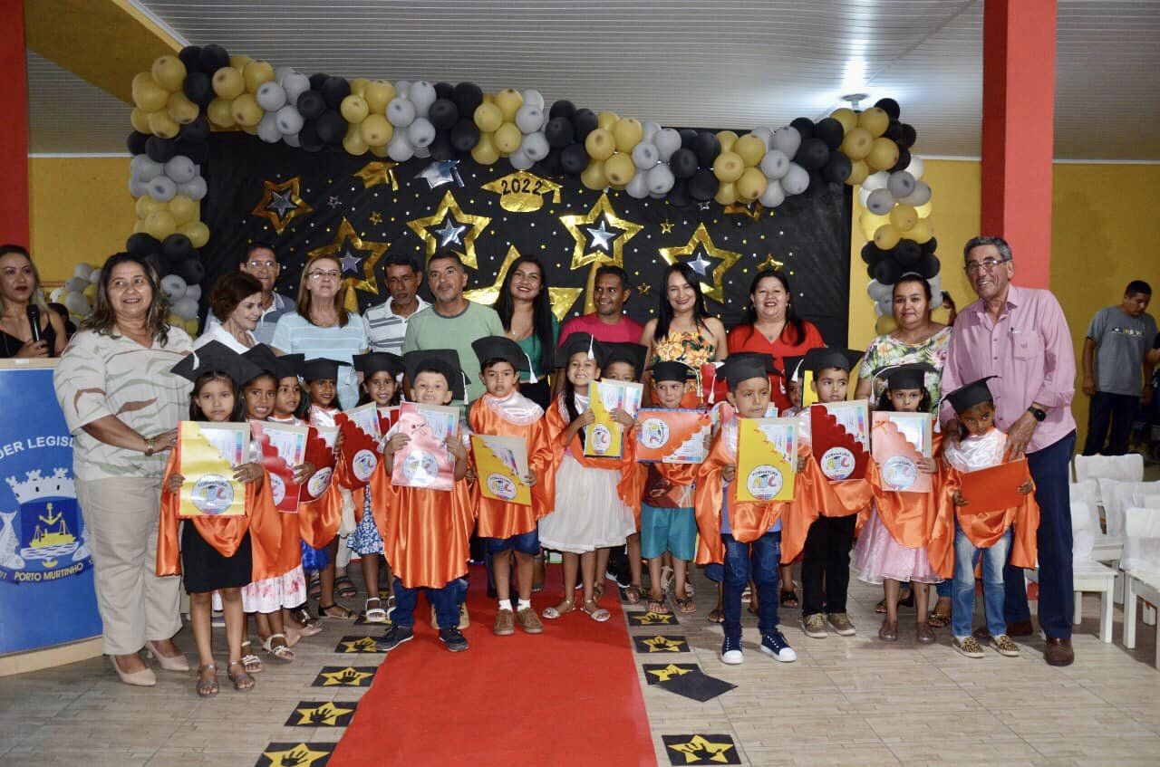 Formaturas marcam conclusÃ£o da EducaÃ§Ã£o Infantil de alunos